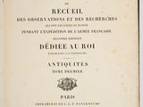 an old book with a black and white title on it