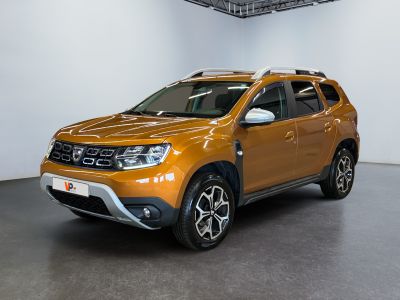 the new dacia suv is parked in the showroom