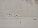 drawing of a horse with a long mane and a name on it ' s forehead