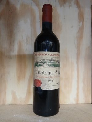 1978 Ch PAVIE, rouge, Saint Emilion, 1 Blle étiquette abîmée