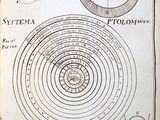 an old book with a drawing of a diagram of the sun and planets