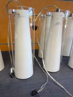 Suite de 6 lampes, en verre transparent et diffuseur opaque,… (photo 4)