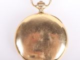 an image of a gold pocket watch on a white background