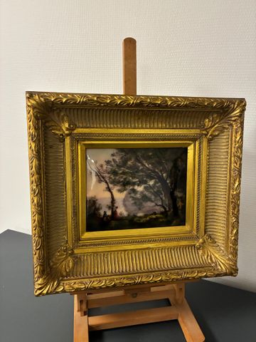Camille FAURE (1874-1956) « L’Étang de Mortefontaine d'après Coro...