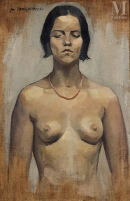 une image représentant un tableau d'une femme les yeux fermés