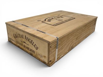 an image of a wooden box with a label on it