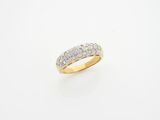 une bague en or 18k et diamants