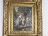 a picture of a painting hanging on the wall