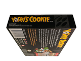 a box of cookies that is sitting on a table