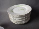 several plates stacked on top of each other on a table