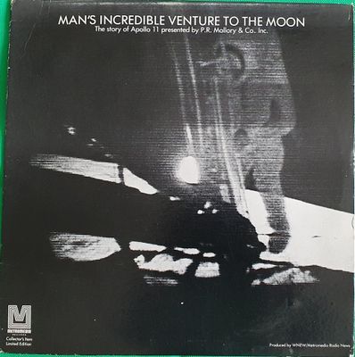 la pochette de l'album racontant l'incroyable aventure de l'homme sur la Lune