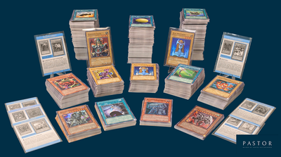 a lot of cards sitting on top of each other