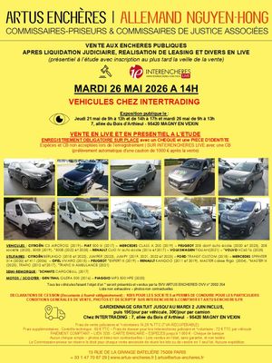 publicité de la vente