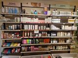 many different types of skin care products on the shelves in the store