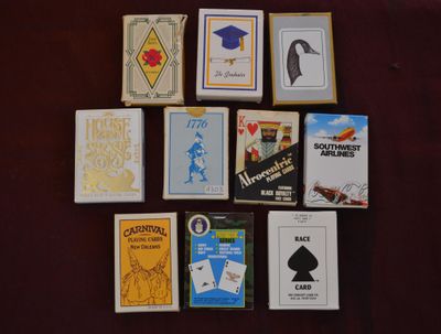 Lot de 10 jeux récents principalement 52 cartes aux portrait…
