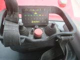a close up of a steering wheel on a vehicle