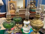 a table with a lot of antique items on it