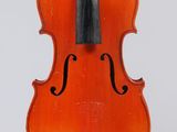 un vieux violon sur fond blanc