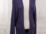 purple open front cardigan sweater on a mannequin mannequin dummy