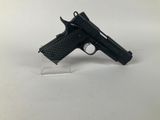 a close up of a toy gun on a white surface