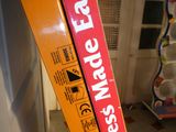 a sign on the side of a door that says rice ' s made fast