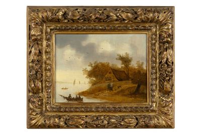 École hollandaise du XVIIe siècle Suiveur de Jan van Goyen