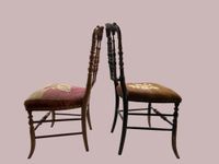 Ensemble de 4 chaises dépareillées dont (photo 5)