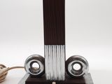 an image of a table lamp with a lamp shade on it