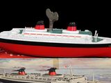 a small model of a cruise ship in a box
