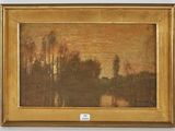 an image of a painting of a landscape with trees in the background