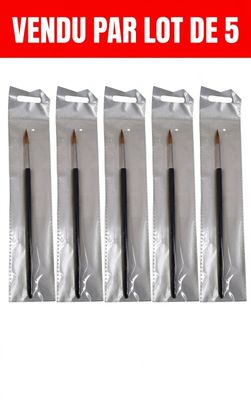 four black and white pencils in plastic bags on a white background