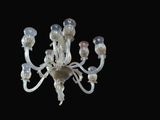 a chandelier that is hanging from the ceiling