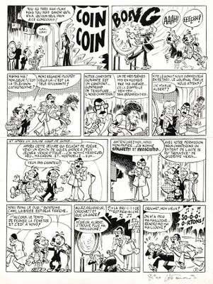 une vieille bande dessinée représentant un homme coiffé d'un chapeau