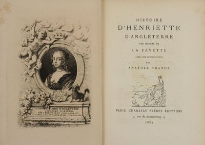 an old book with a picture of a woman on it