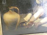 une photo d'un tableau représentant une femme et un vase