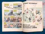 an open book with a picture of a cartoon on it