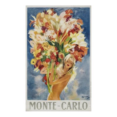 une image d'une peinture représentant une femme tenant un bouquet de fleurs