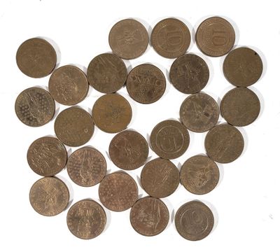 Lot de pièces de 26 pièces de 10 FRANCS commémoratifs dont R…