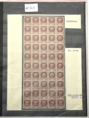 Libération BORDEAUX , bloc de 50 timbres avec les 3 types de…