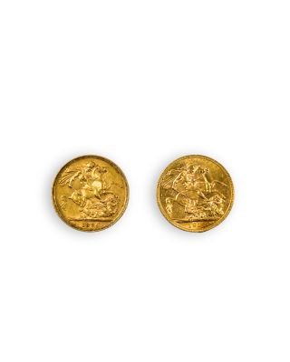 une paire de souverains d'or