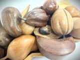 many different types of nuts in a bowl together