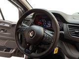 the interior of a car with a steering wheel and dashboard controls