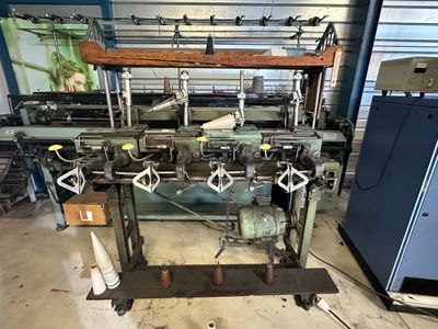 a machine that is sitting inside of a building