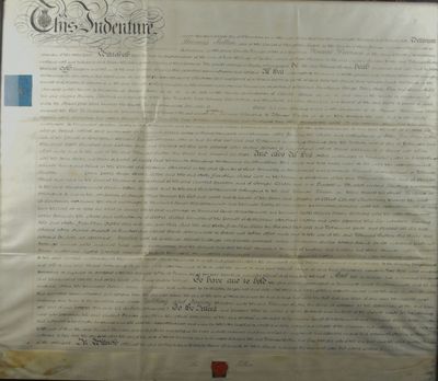 un ancien document relatif à la Déclaration d'indépendance des États-Unis d'Amérique
