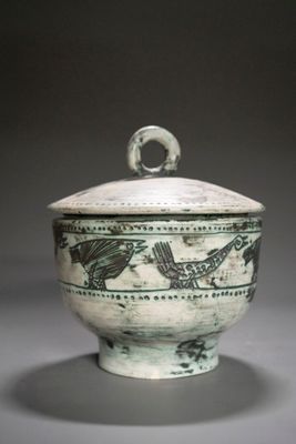 Jacques BLIN (1920-1995) Vase couvert cylindrique formant pi…