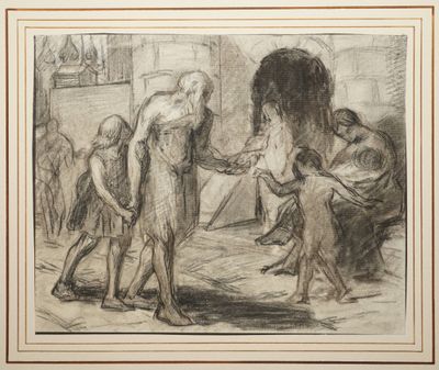 ANONYME SECONDE MOITIÉ DU XIXe siècle, L'enfant charitable, … - Photo 1