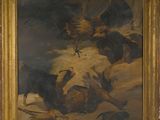 une image représentant un tableau où l'on voit un groupe d'oiseaux dans un paysage enneigé