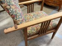 Fauteuil inclinable bois et tissu ( le tissu et rembourrage … (photo 4)