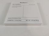 a white paper with a picture on it on a table