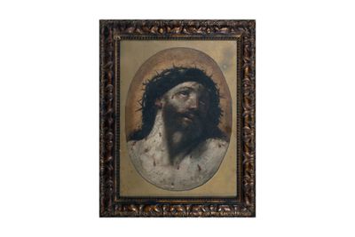 une image représentant un tableau d'un homme portant une couronne d'épines sur la tête
